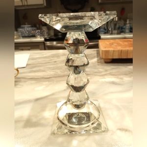 Lead Crystal Candle Pedistal